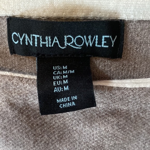 Womens Cynthia Rowley grey knit 3/4 sleeve sweater, Feels like Cashmere! NWT MED - Picture 7 of 12